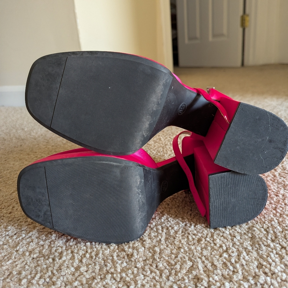 Women's Bianca Platform Pumps - Wild Fable Pink 8.5 - Picture 4 of 6
